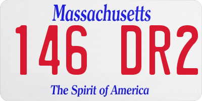 MA license plate 146DR2