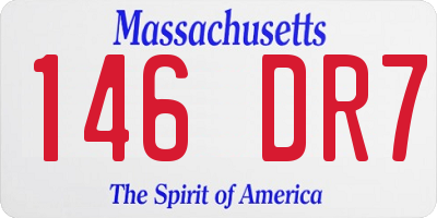 MA license plate 146DR7