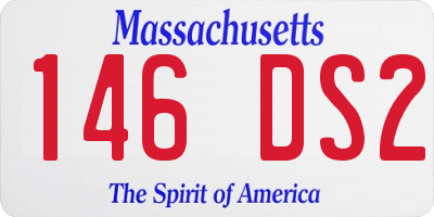 MA license plate 146DS2