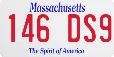 MA license plate 146DS9