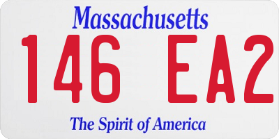 MA license plate 146EA2