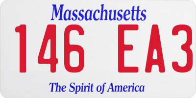 MA license plate 146EA3