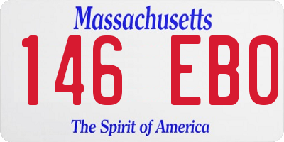 MA license plate 146EB0