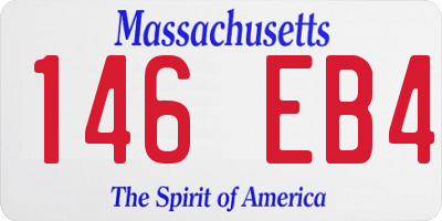 MA license plate 146EB4