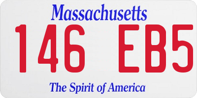 MA license plate 146EB5