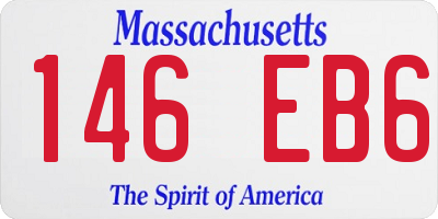 MA license plate 146EB6