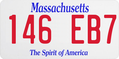 MA license plate 146EB7