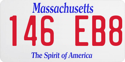 MA license plate 146EB8