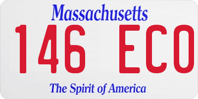 MA license plate 146EC0