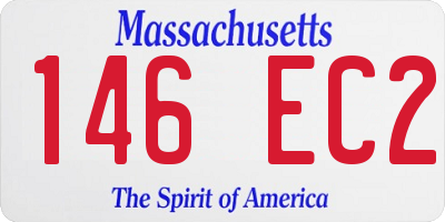 MA license plate 146EC2