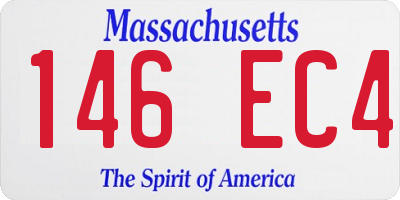 MA license plate 146EC4
