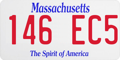 MA license plate 146EC5