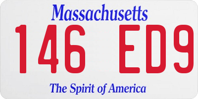 MA license plate 146ED9