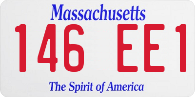 MA license plate 146EE1
