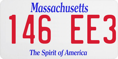 MA license plate 146EE3