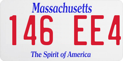 MA license plate 146EE4