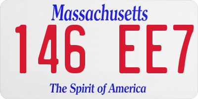 MA license plate 146EE7