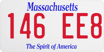 MA license plate 146EE8