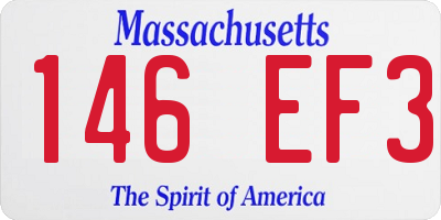MA license plate 146EF3