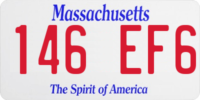 MA license plate 146EF6