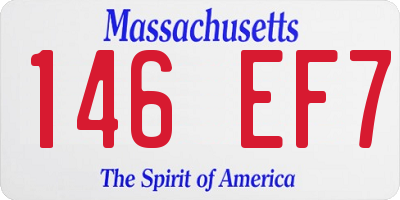 MA license plate 146EF7