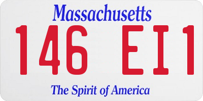 MA license plate 146EI1