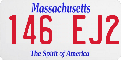 MA license plate 146EJ2