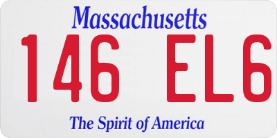 MA license plate 146EL6