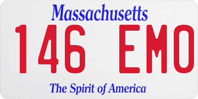MA license plate 146EM0