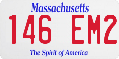 MA license plate 146EM2