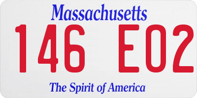 MA license plate 146EO2
