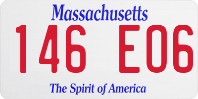 MA license plate 146EO6