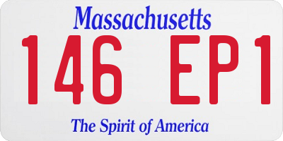 MA license plate 146EP1