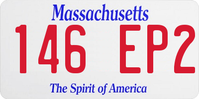 MA license plate 146EP2