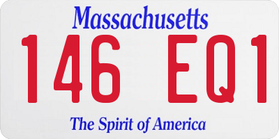 MA license plate 146EQ1