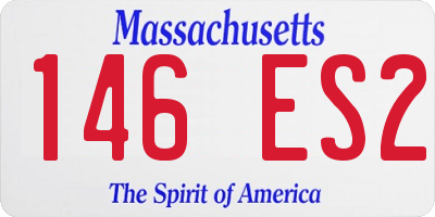 MA license plate 146ES2