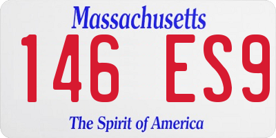 MA license plate 146ES9