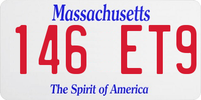 MA license plate 146ET9