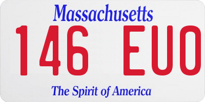 MA license plate 146EU0