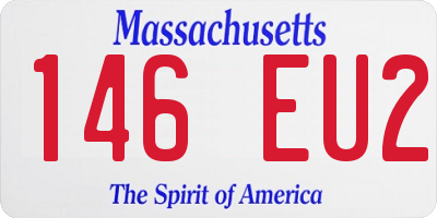MA license plate 146EU2