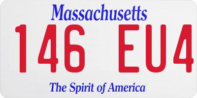 MA license plate 146EU4
