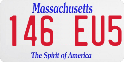 MA license plate 146EU5