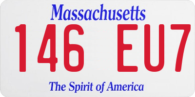 MA license plate 146EU7