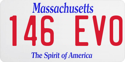 MA license plate 146EV0
