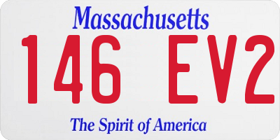 MA license plate 146EV2