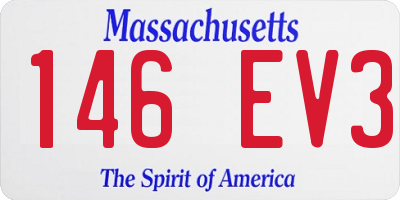 MA license plate 146EV3
