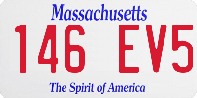 MA license plate 146EV5