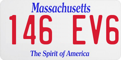 MA license plate 146EV6