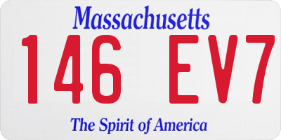MA license plate 146EV7