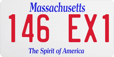 MA license plate 146EX1